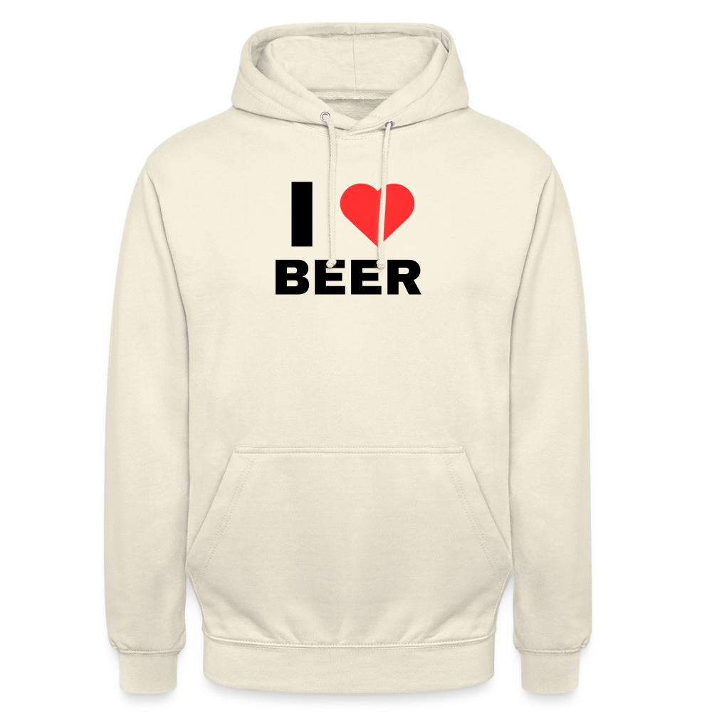 I love beer Hoodie unisex - vaniljmilkshake