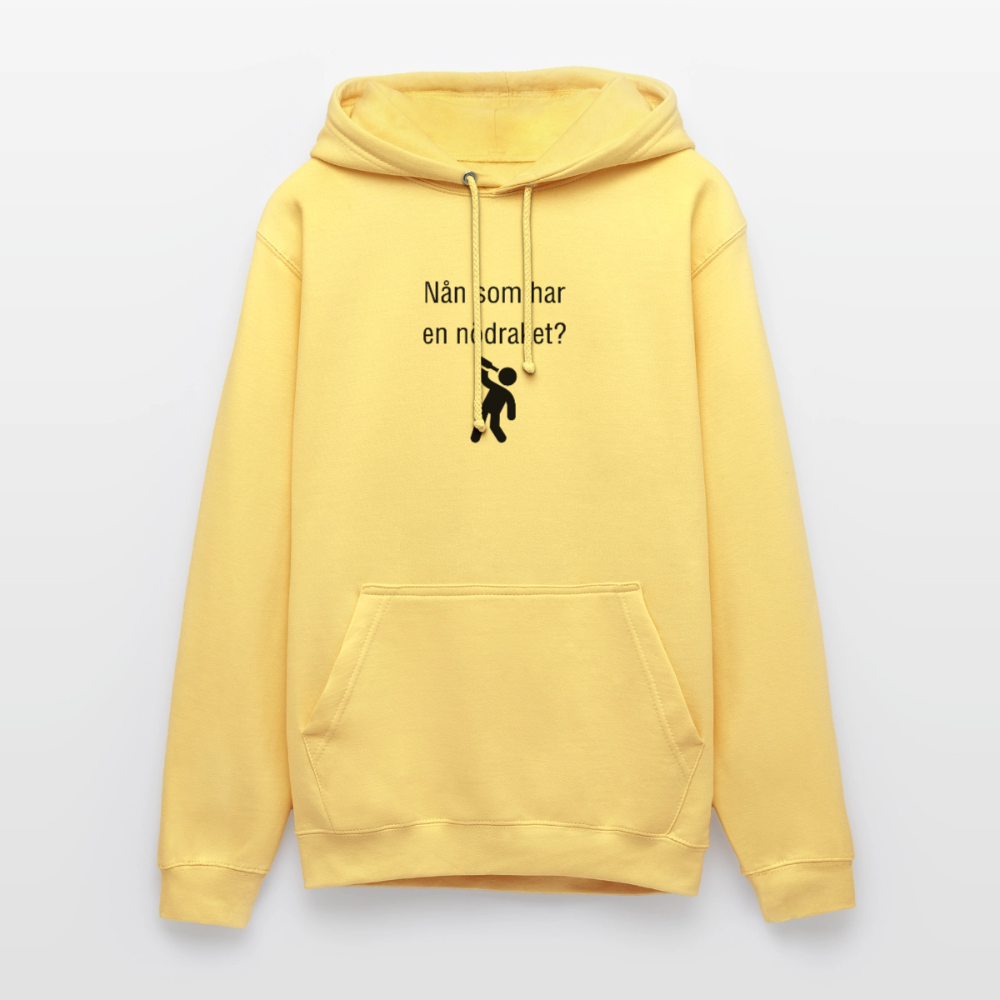 Nån som har en nödraket? Hoodie unisex - citrongul