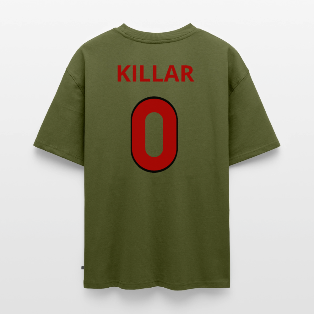 Killar 0 oversized premium-T-shirt unisex - kaki