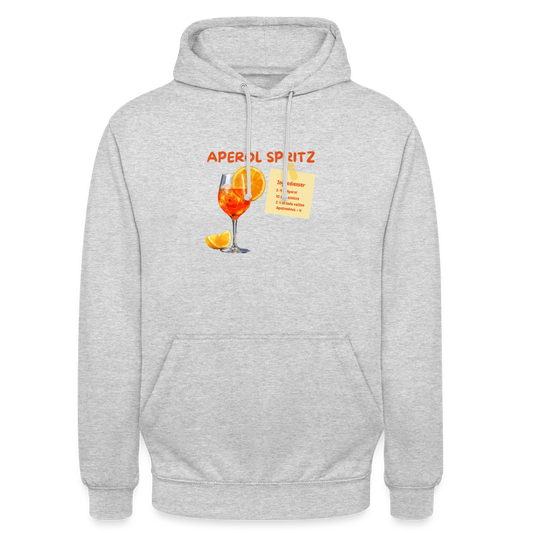 Aperol spritz Hoodie Unisex - ljusgråmelerad