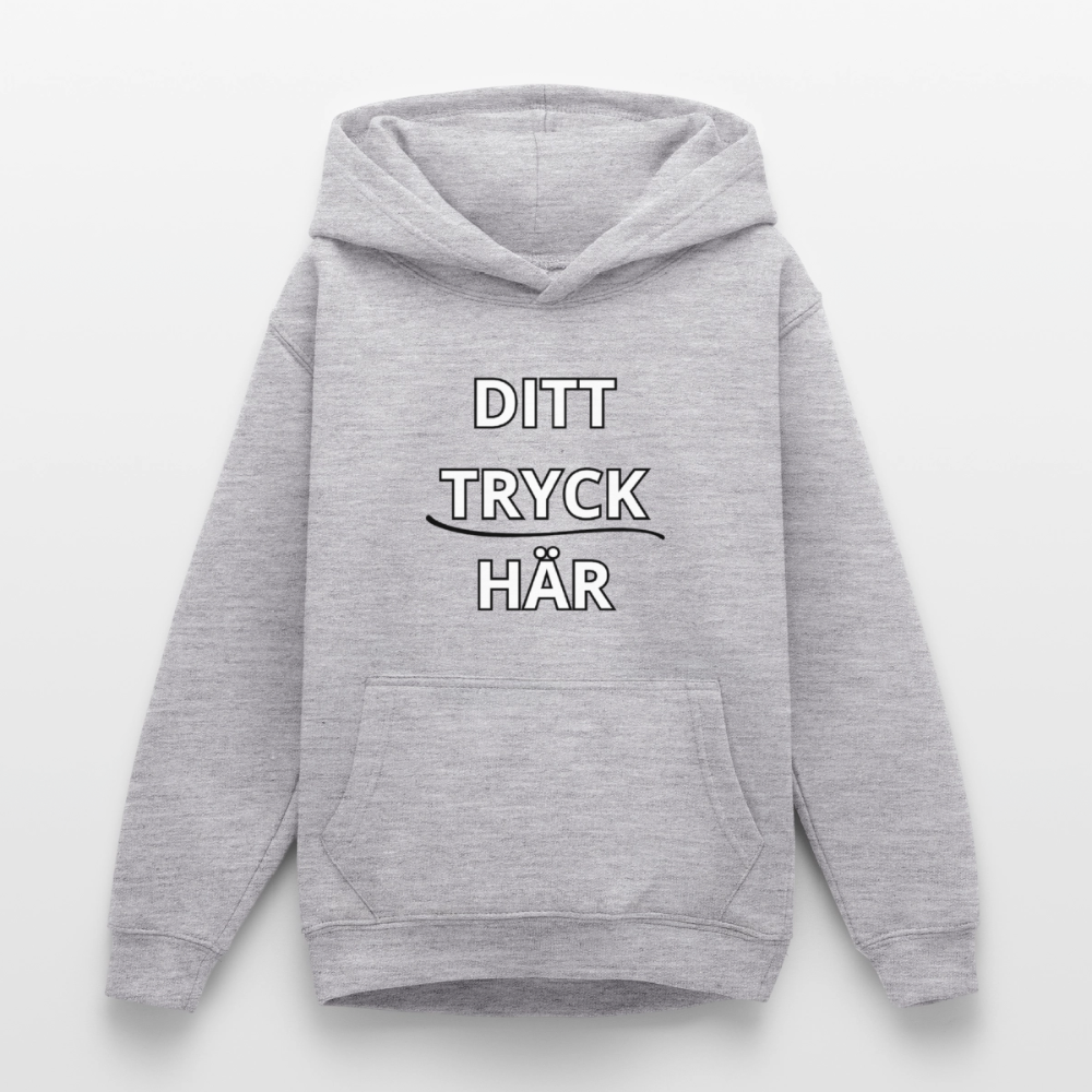 Luvtröja tonåring - ljusgråmelerad