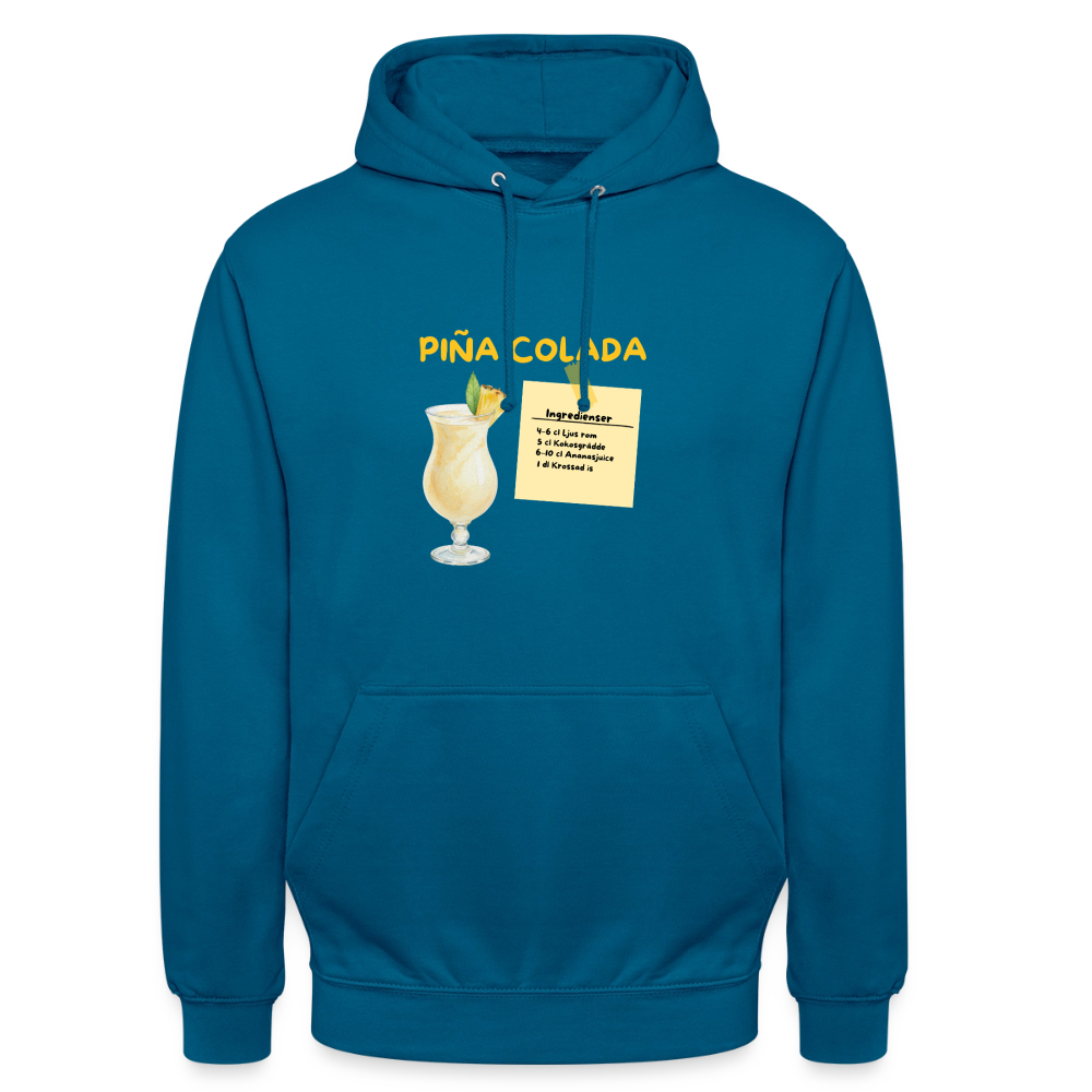 Pina colada Hoodie Unisex - djuphavsblå 