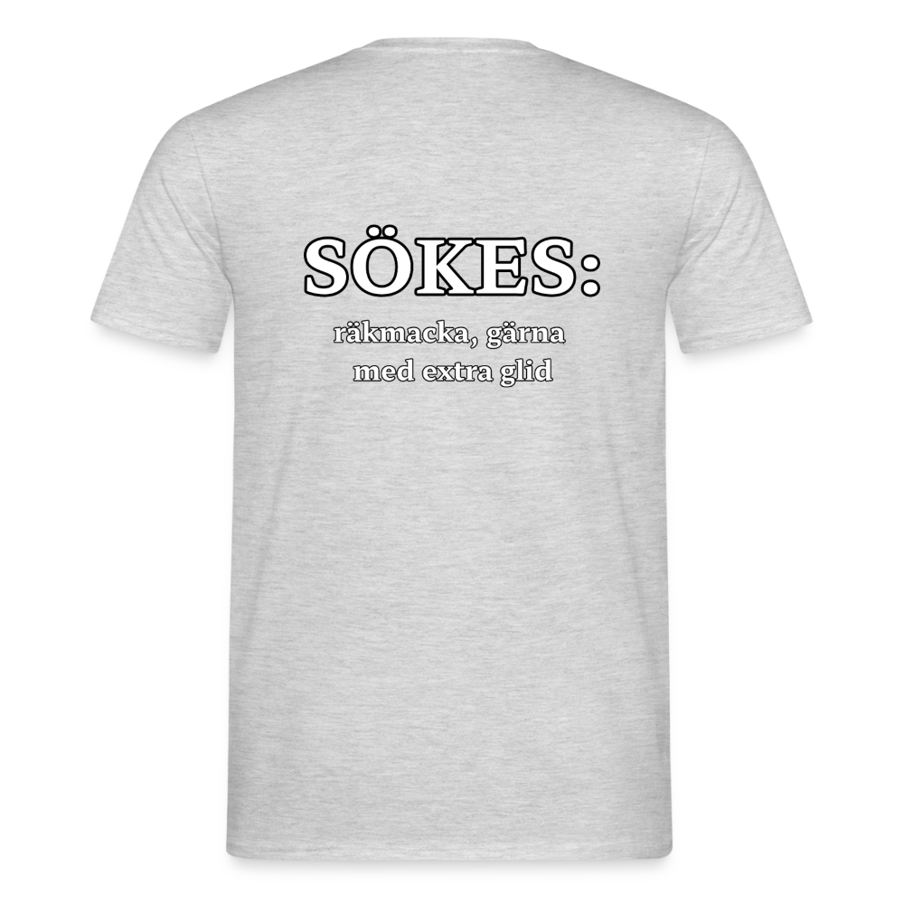 Sökes: Räkmacka, gärna med extra glid T-shirt Herr - gråmelerad