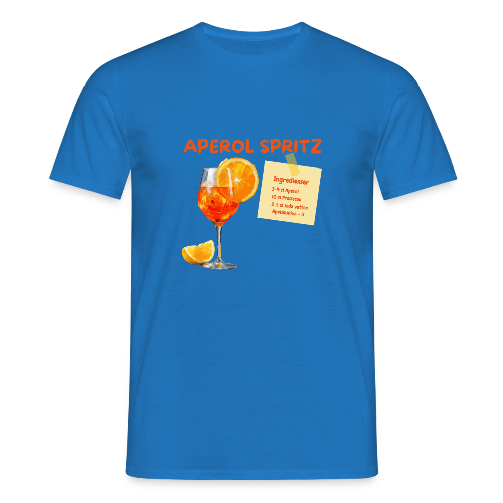 Aperol spritz T-shirt herr - kungsblå