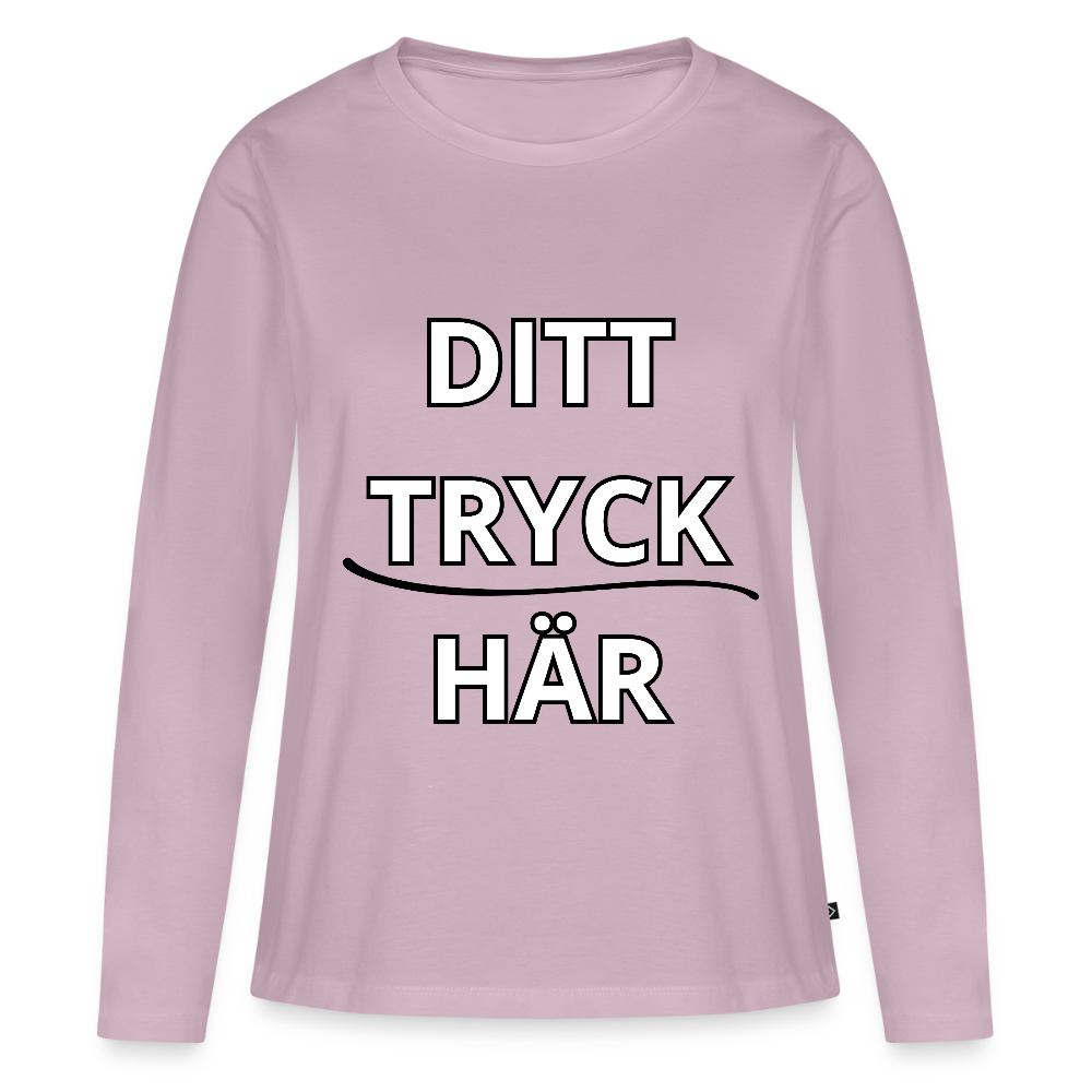 Långärmad premium-T-shirt dam - gammalrosa