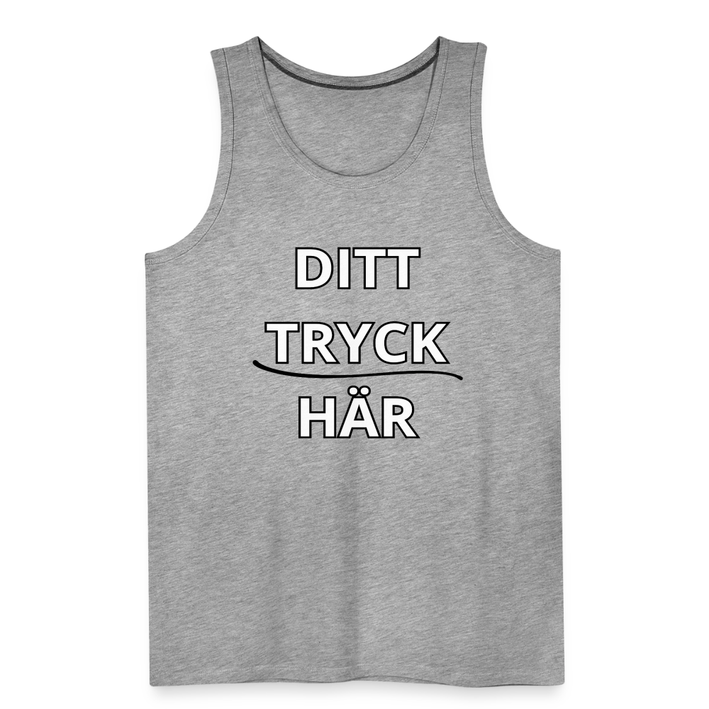 Men’s Premium Tank Top - gråmelerad