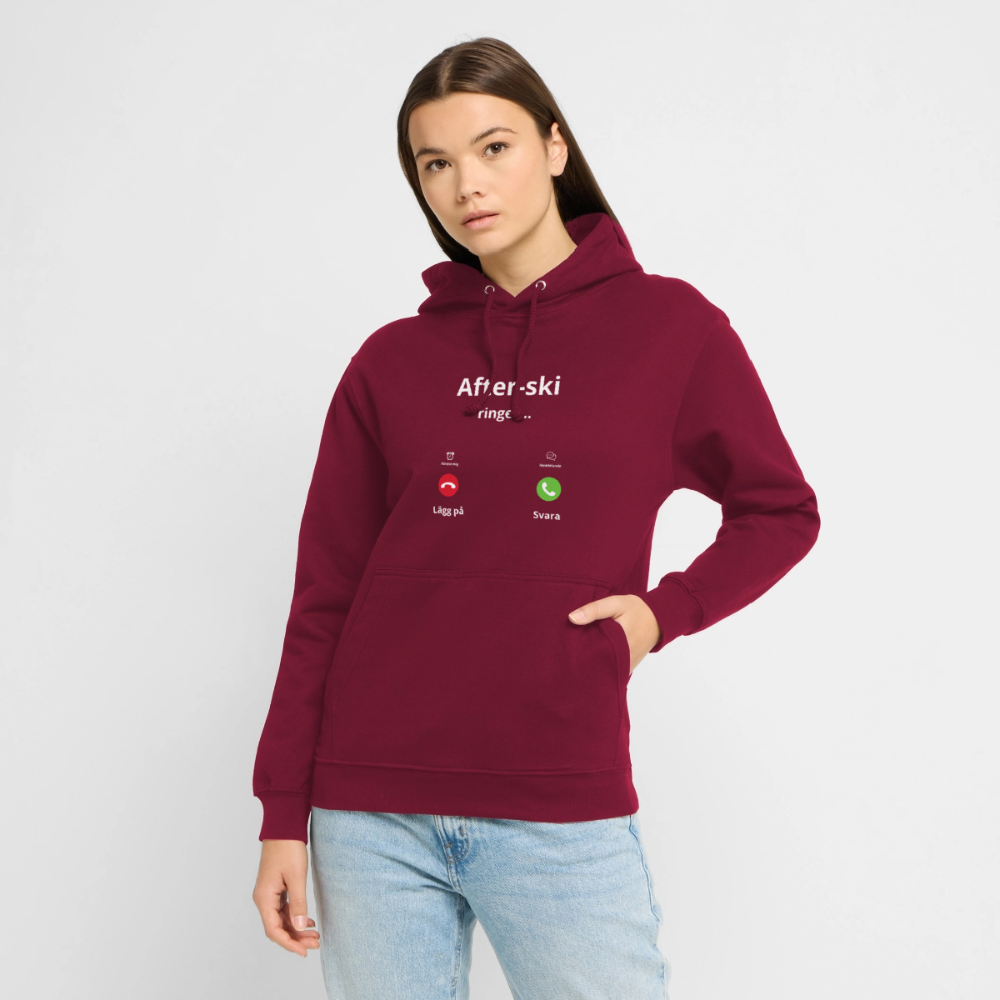 After-ski ringer... Hoodie unisex - bordeaux
