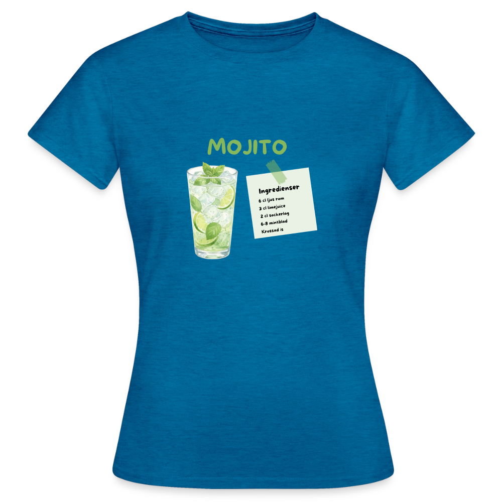 Mojito T-shirt Dam - antikblå safirljung