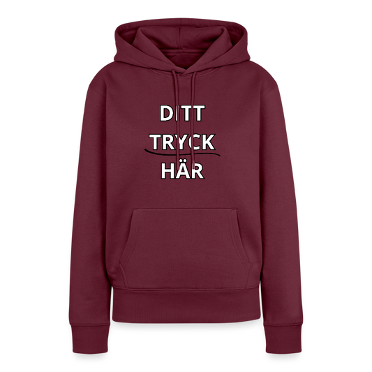 Women’s Premium Hoodie - vinröd 