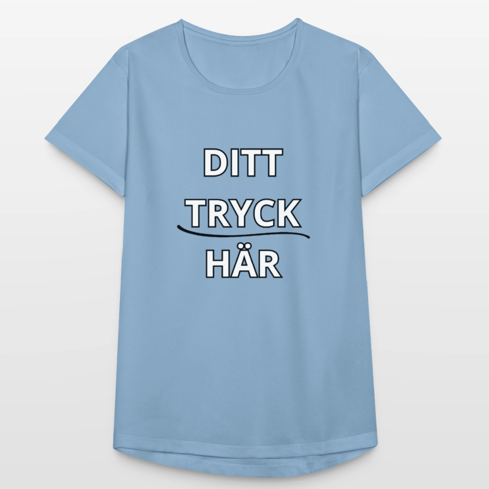 Andningsaktiv T-shirt dam - himmelsblå