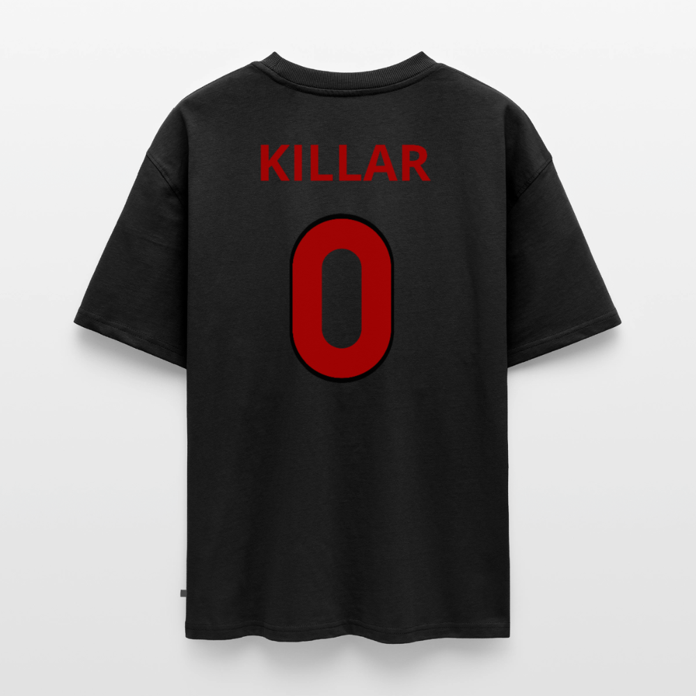 Killar 0 oversized premium-T-shirt unisex - svart