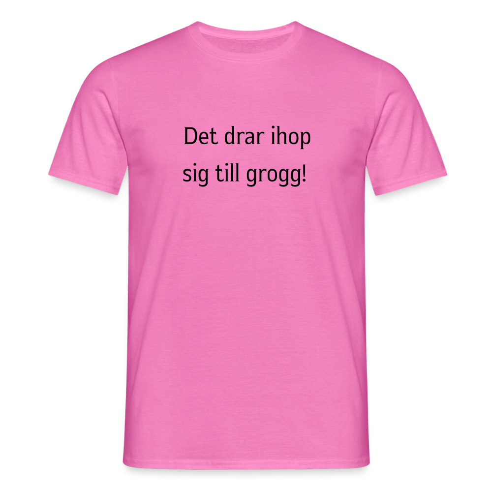 Det drar ihop sig till grogg! T-shirt herr - rosa