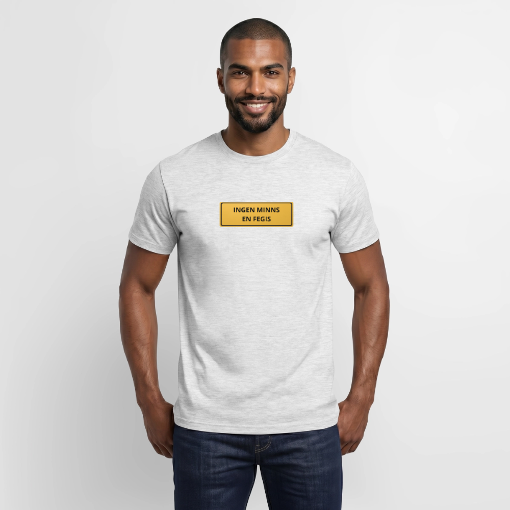 Ingen minns en fegis T-shirt herr - gråmelerad