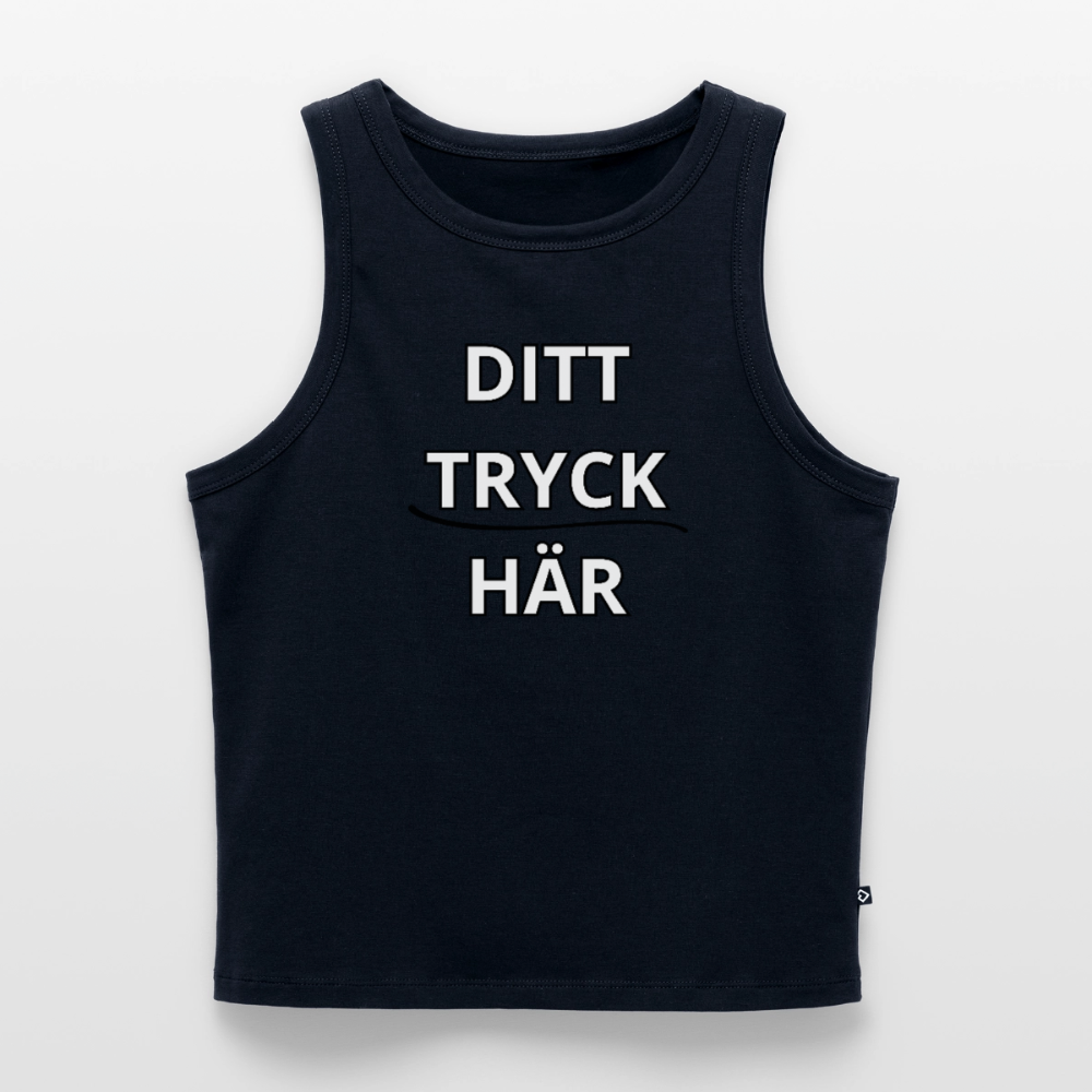 Women's Cropped Tank Top - marinblå