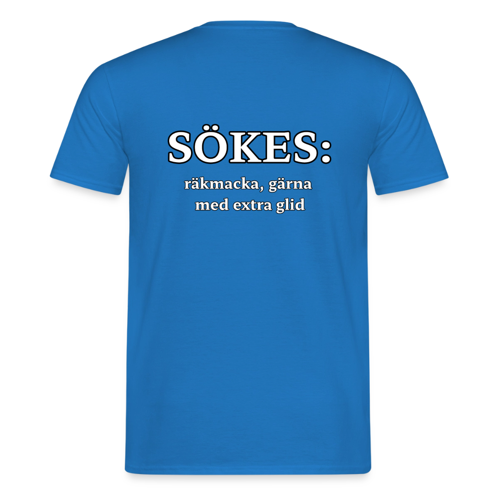 Sökes: Räkmacka, gärna med extra glid T-shirt Herr - kungsblå
