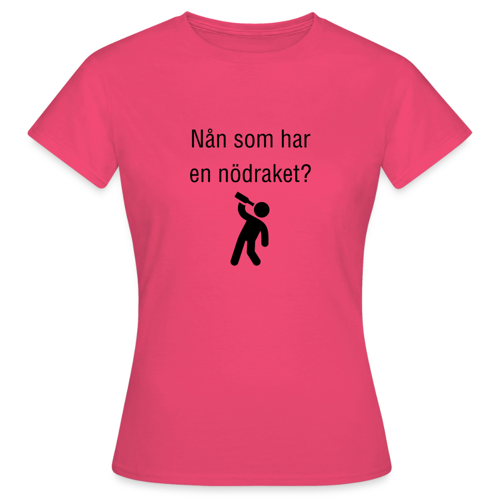 Nån som har en nödraket? T-shirt dam - azalea