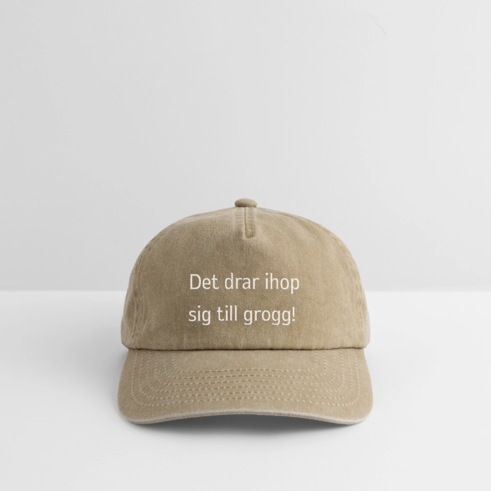 Det drar ihop sig till grogg! Vintagekeps - vintagebeige