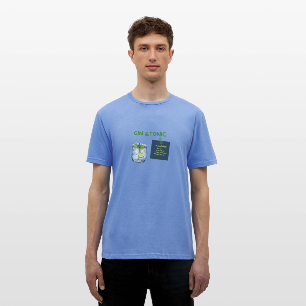 Gin & tonic T-shirt herr - carolina blue