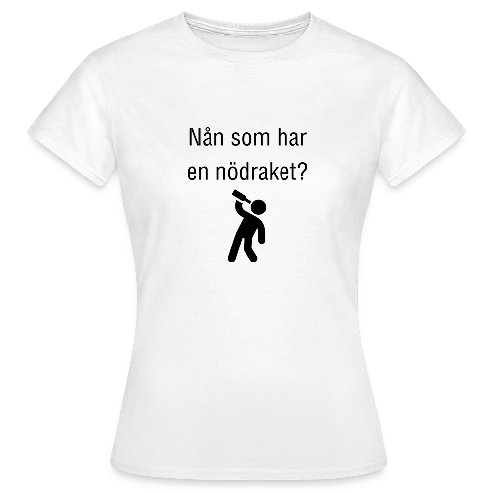 Nån som har en nödraket? T-shirt dam - vit