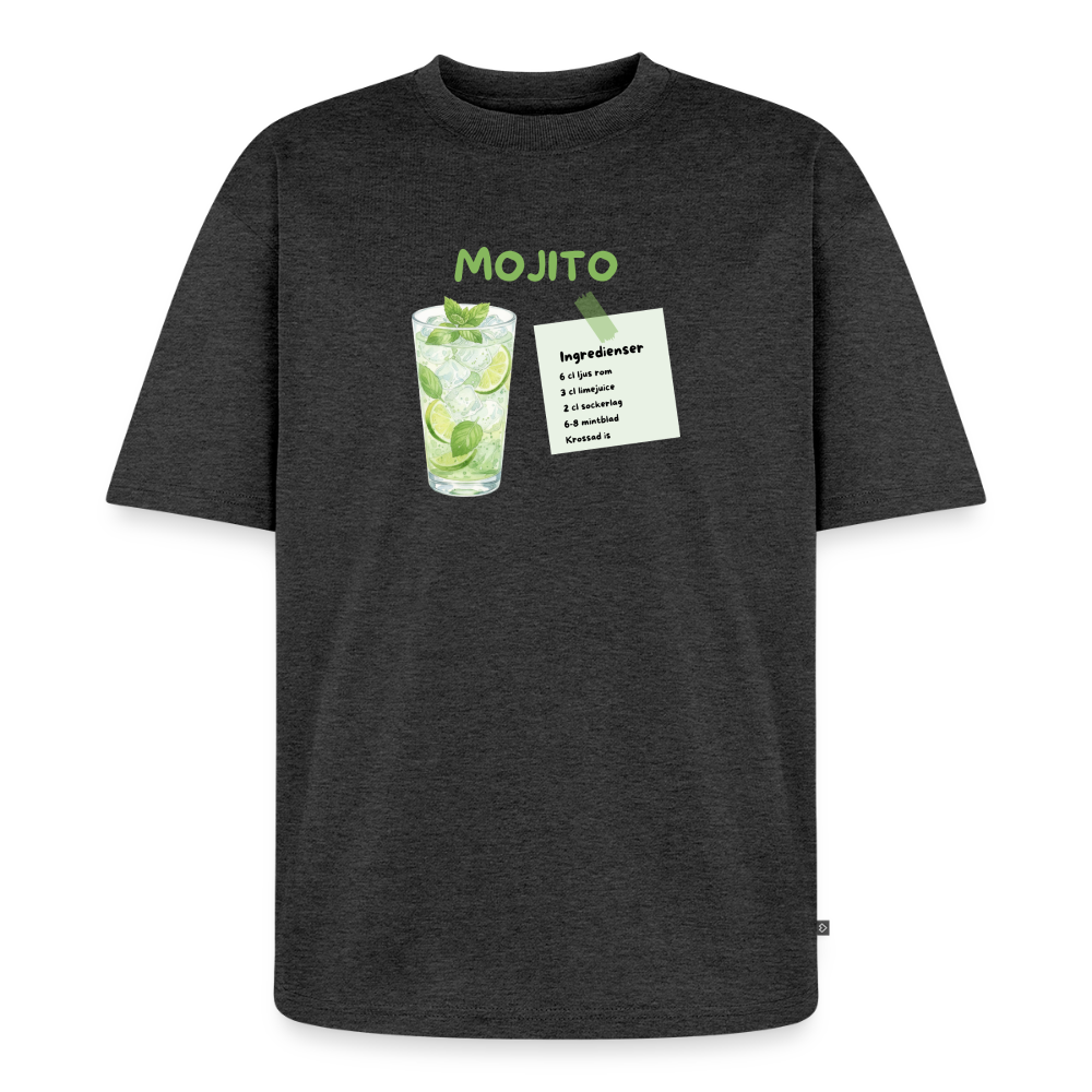Mojito oversized premium-T-shirt unisex - antracitmelerad