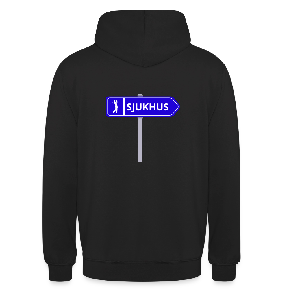 Sjukhus skylt  Hoodie Unisex - svart