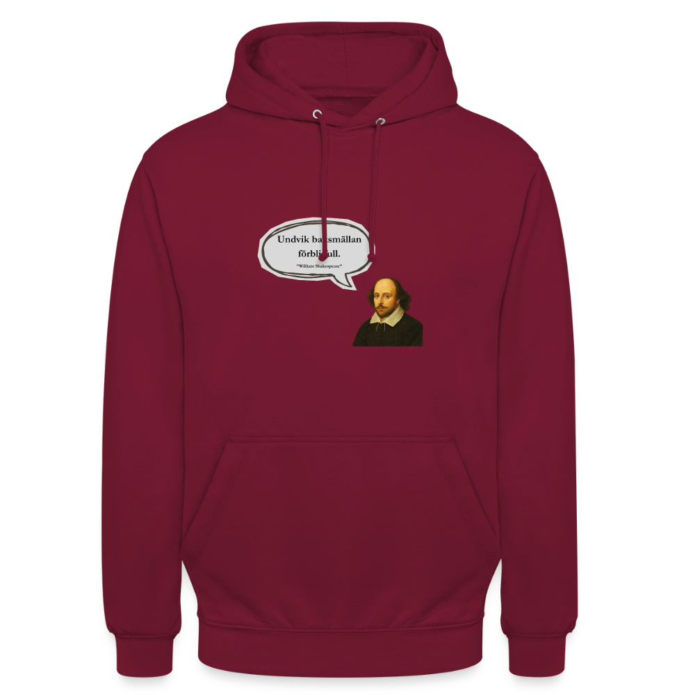 Undvik baksmällan förbli full Hoodie Unisex - bordeaux