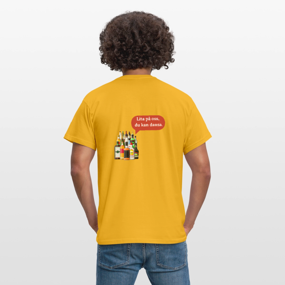 Lita på oss, du kan dansa T-shirt Herr - gul