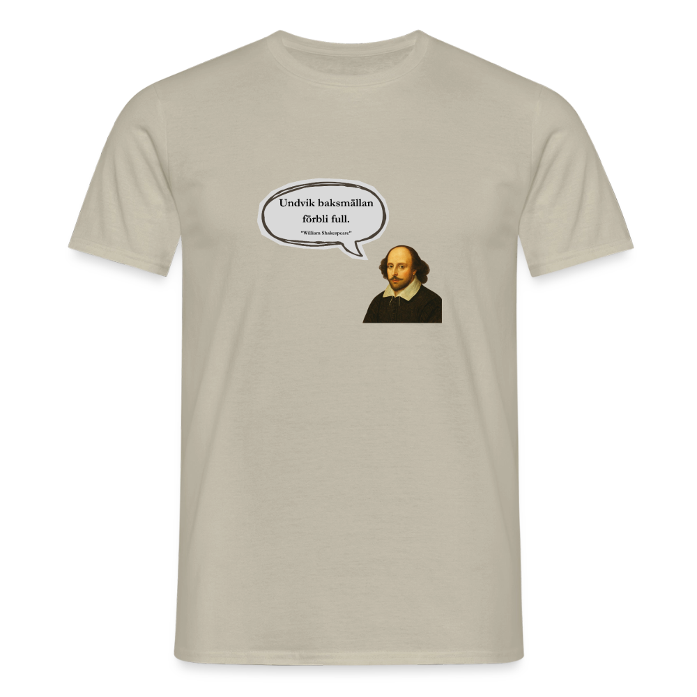 Undvik baksmällan förbli full T-shirt Herr - sandbeige