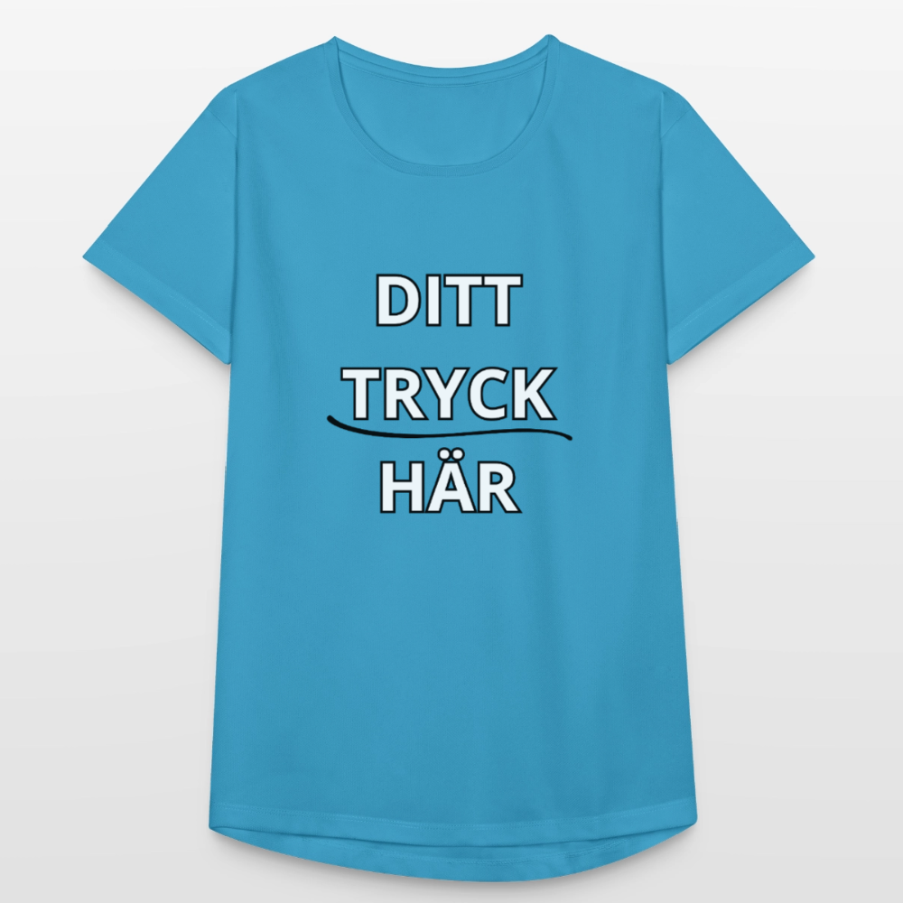 Andningsaktiv T-shirt dam - safirblå