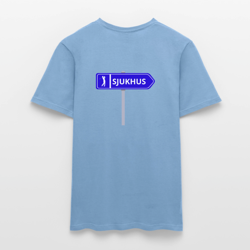 Sjukhus skylt T-shirt herr - carolina blue
