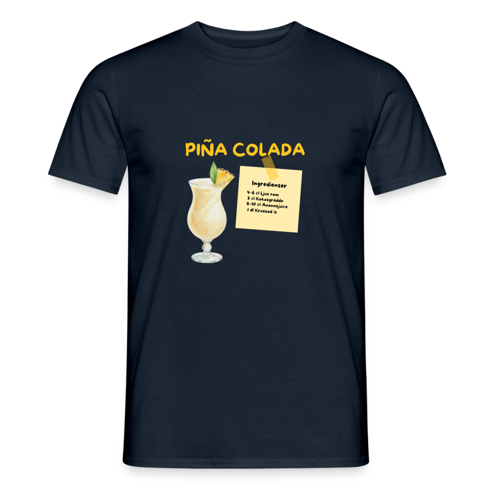 Pina colada T-shirt Herr - marinblå