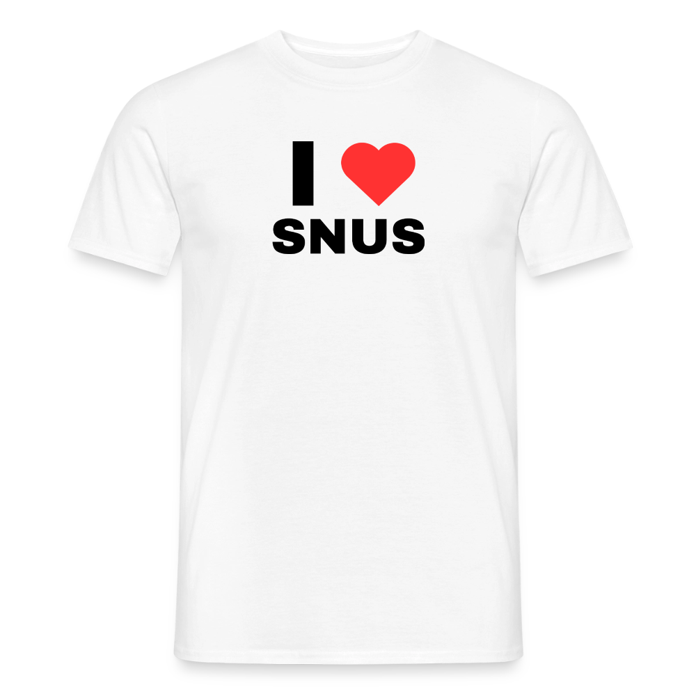 I love snus T-shirt herr - vit