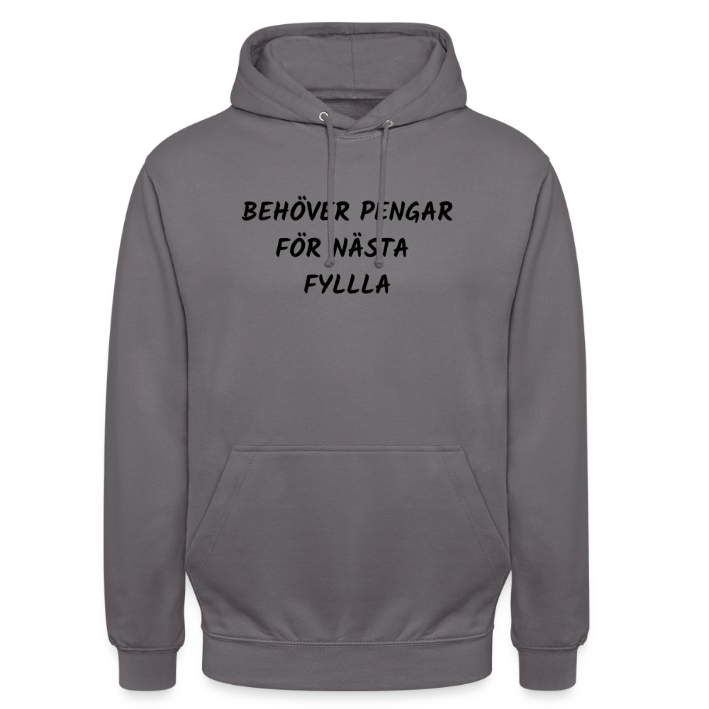Behöver pengar för nästa fylla Hoodie Unisex - mellangrå