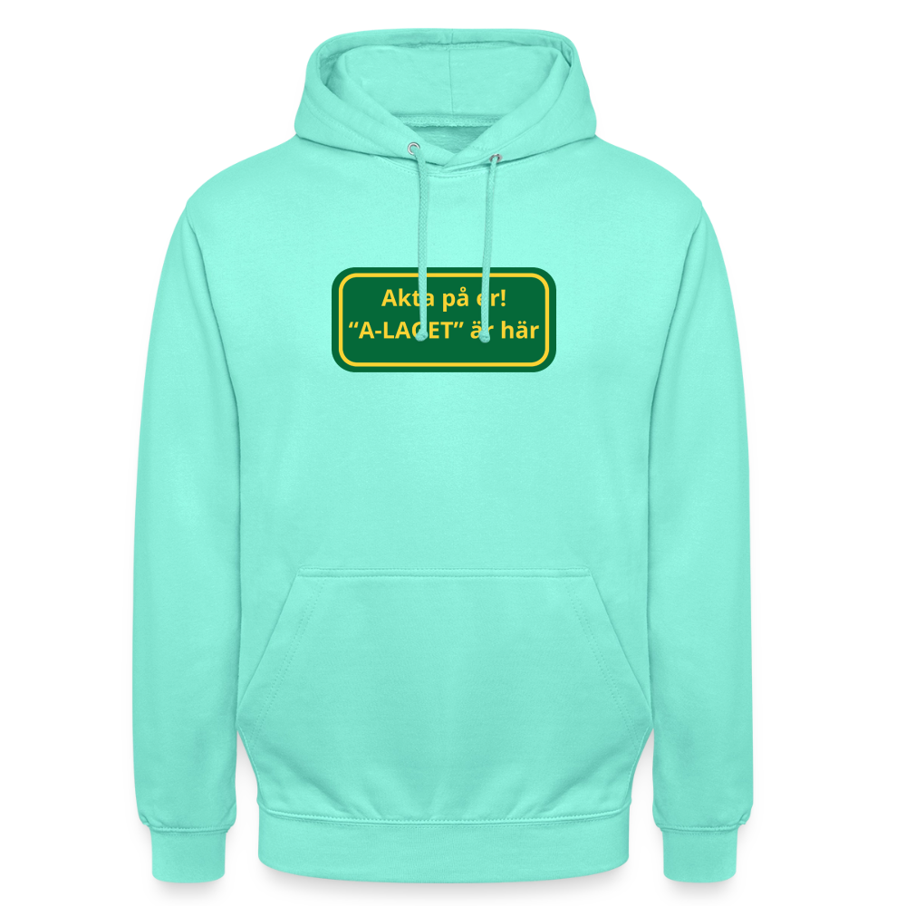 Akta på er A-laget är här Hoodie unisex - mint