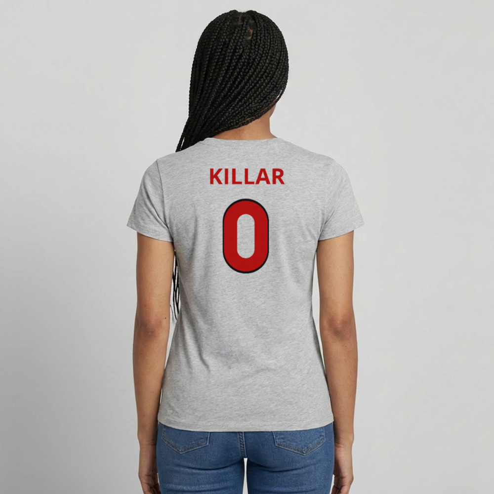 Killar 0 T-shirt dam - gråmelerad