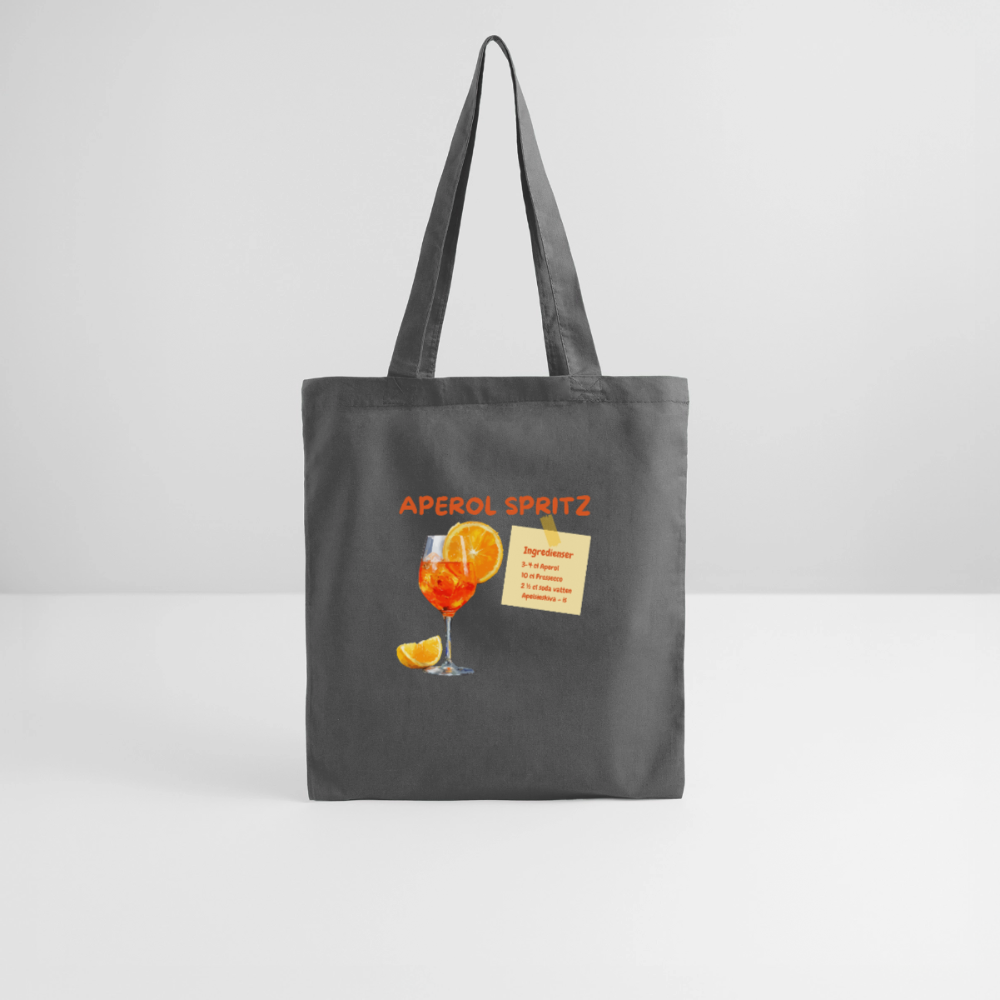 Aperol Spritz Tygväska - grafitgrå