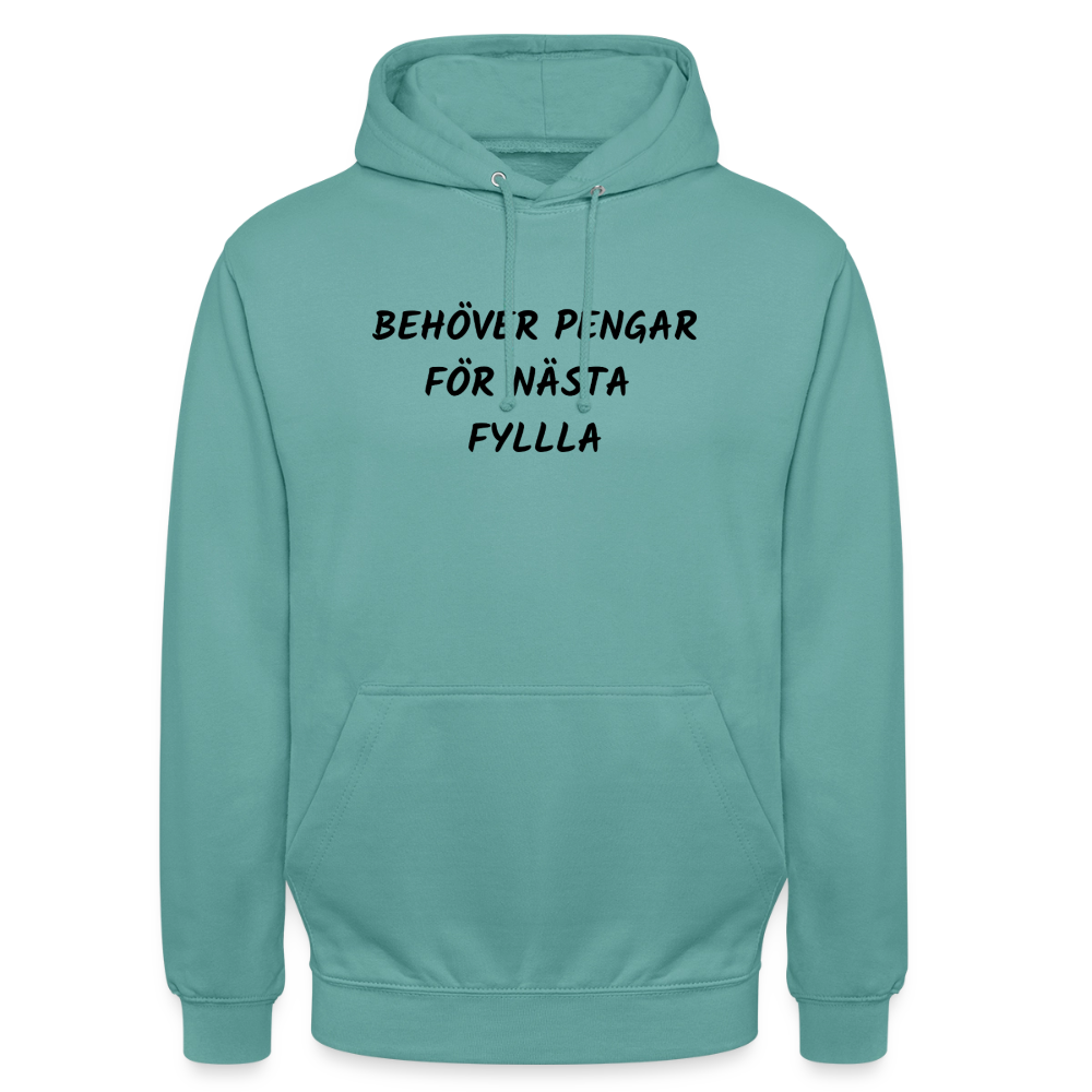 Behöver pengar för nästa fylla Hoodie Unisex - pastellturkos
