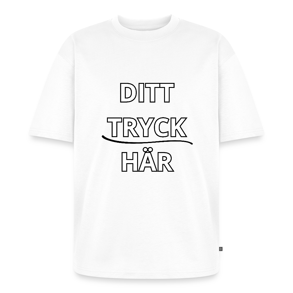 Oversized Unisex T-shirt - vit