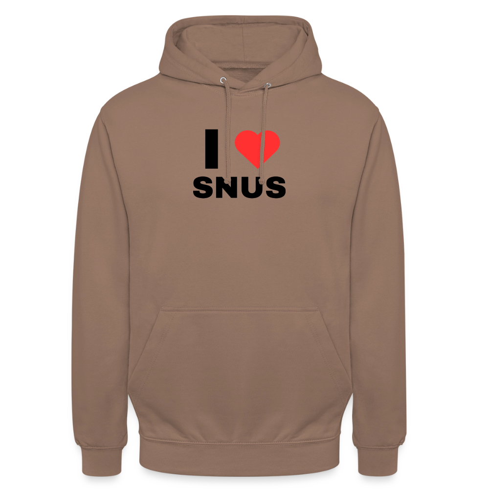 I love snus Hoodie unisex - mocka