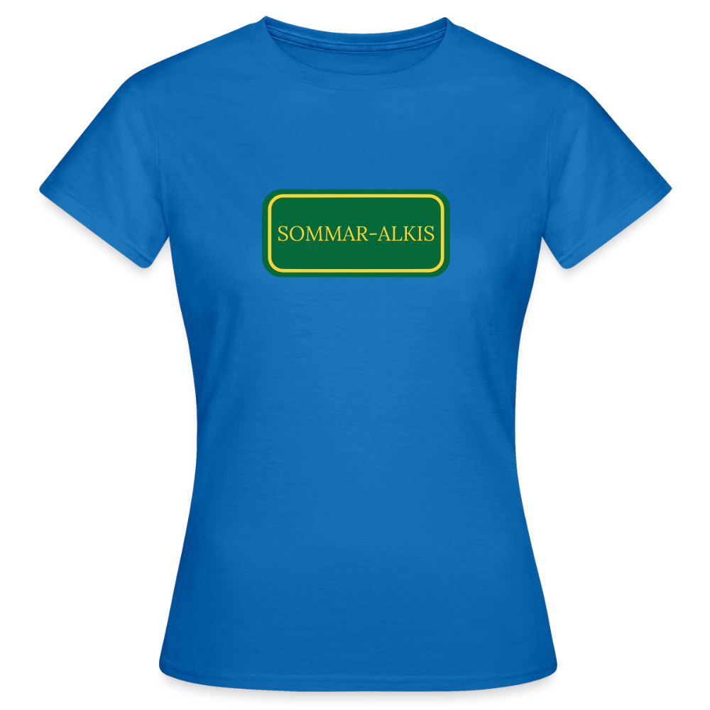 Sommar-alkis T-shirt dam - royalblå