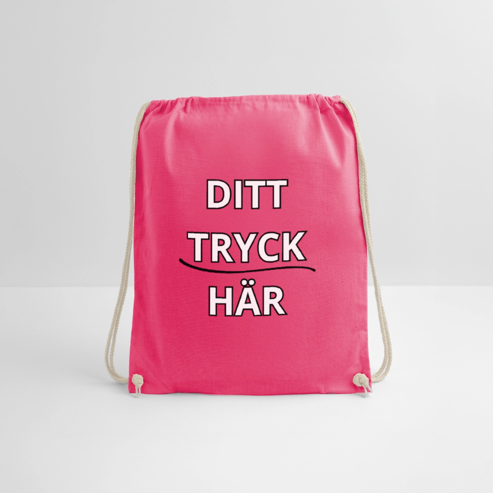 Drawstring Bag - fuchsia