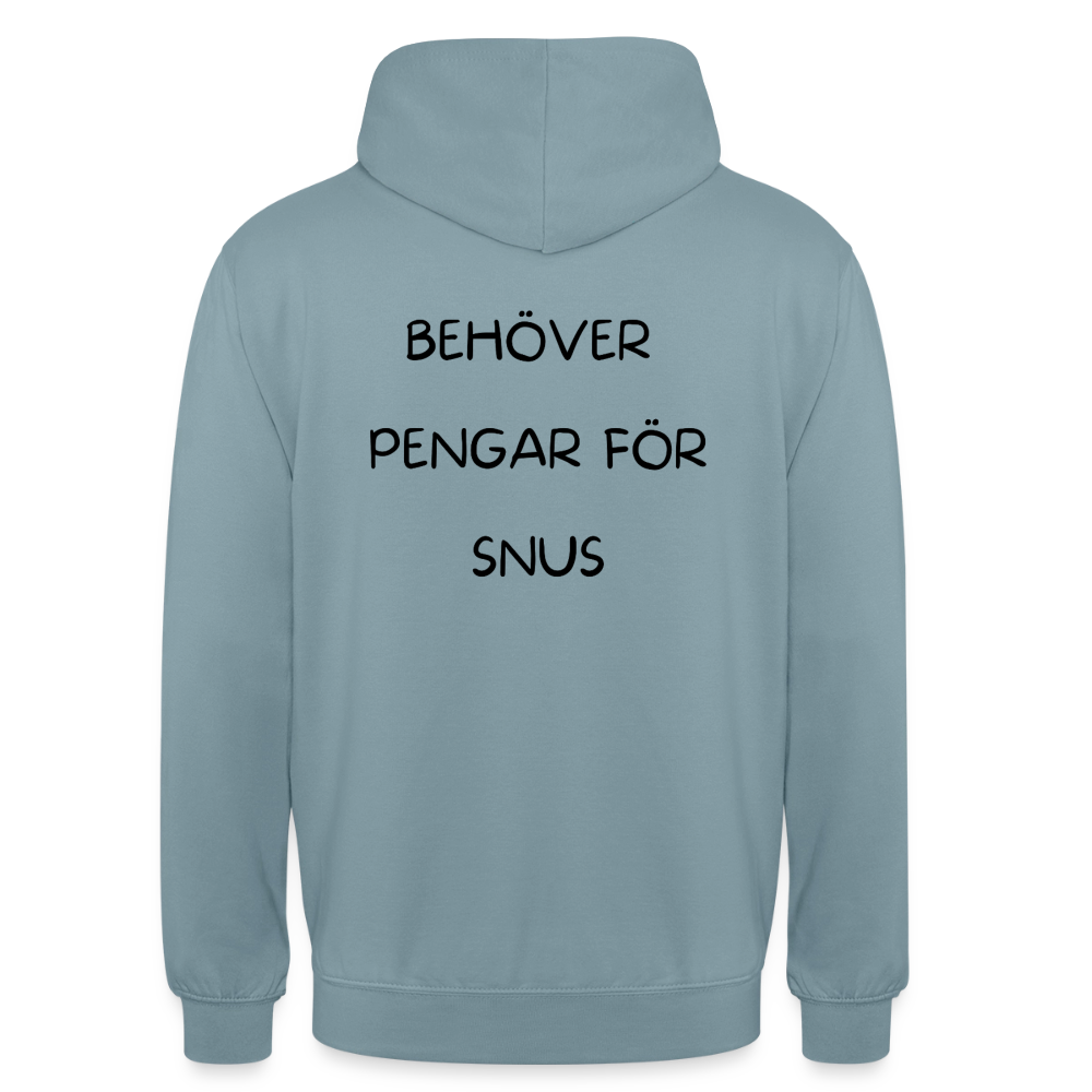 Behöver pengar för snus Hoodie Unisex - dimblå