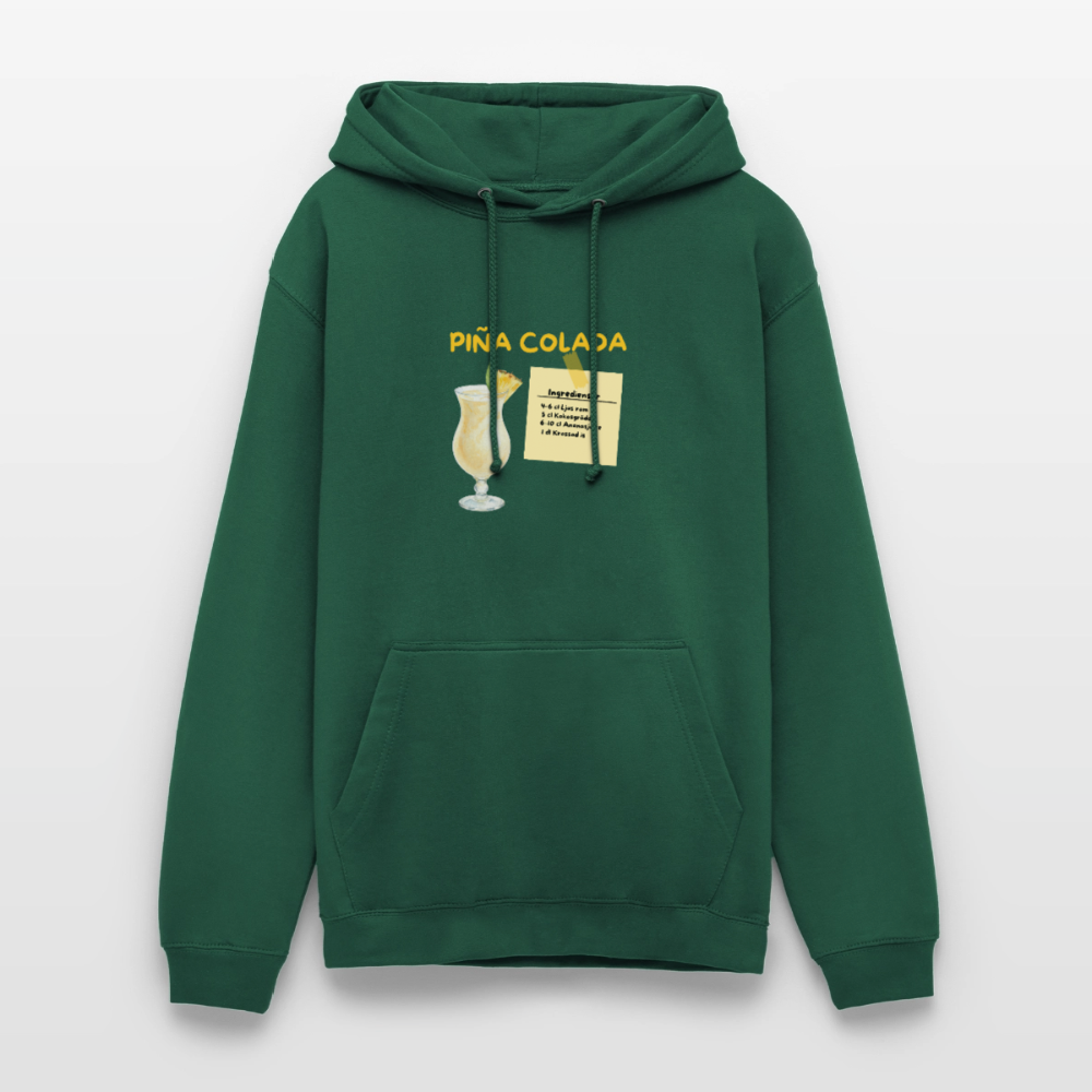 Pina colada Hoodie Unisex - buteljgrön