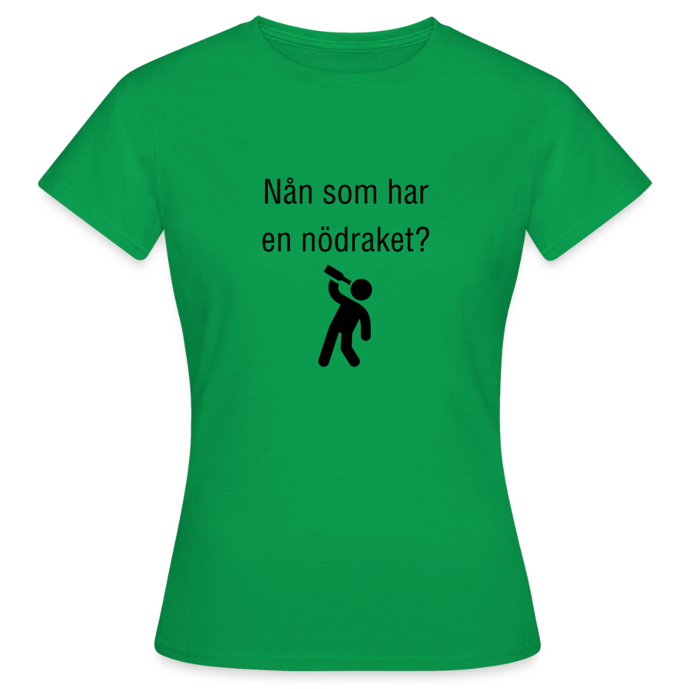 Nån som har en nödraket? T-shirt dam - kellygrön