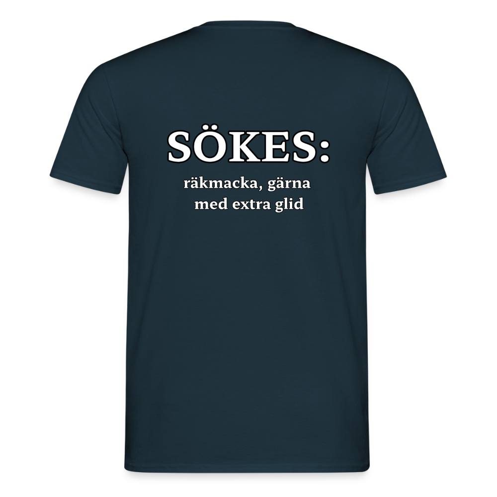 Sökes: Räkmacka, gärna med extra glid T-shirt Herr - marinblå