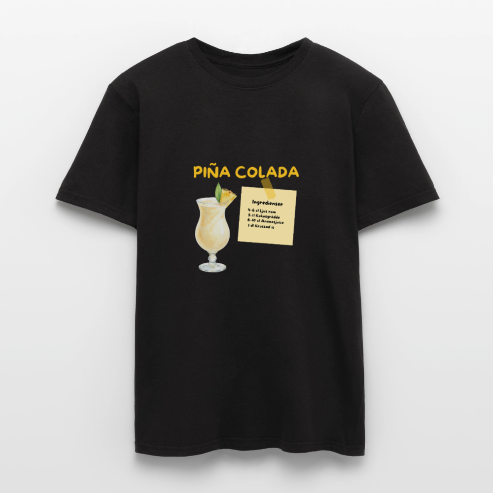Pina colada T-shirt Herr - svart