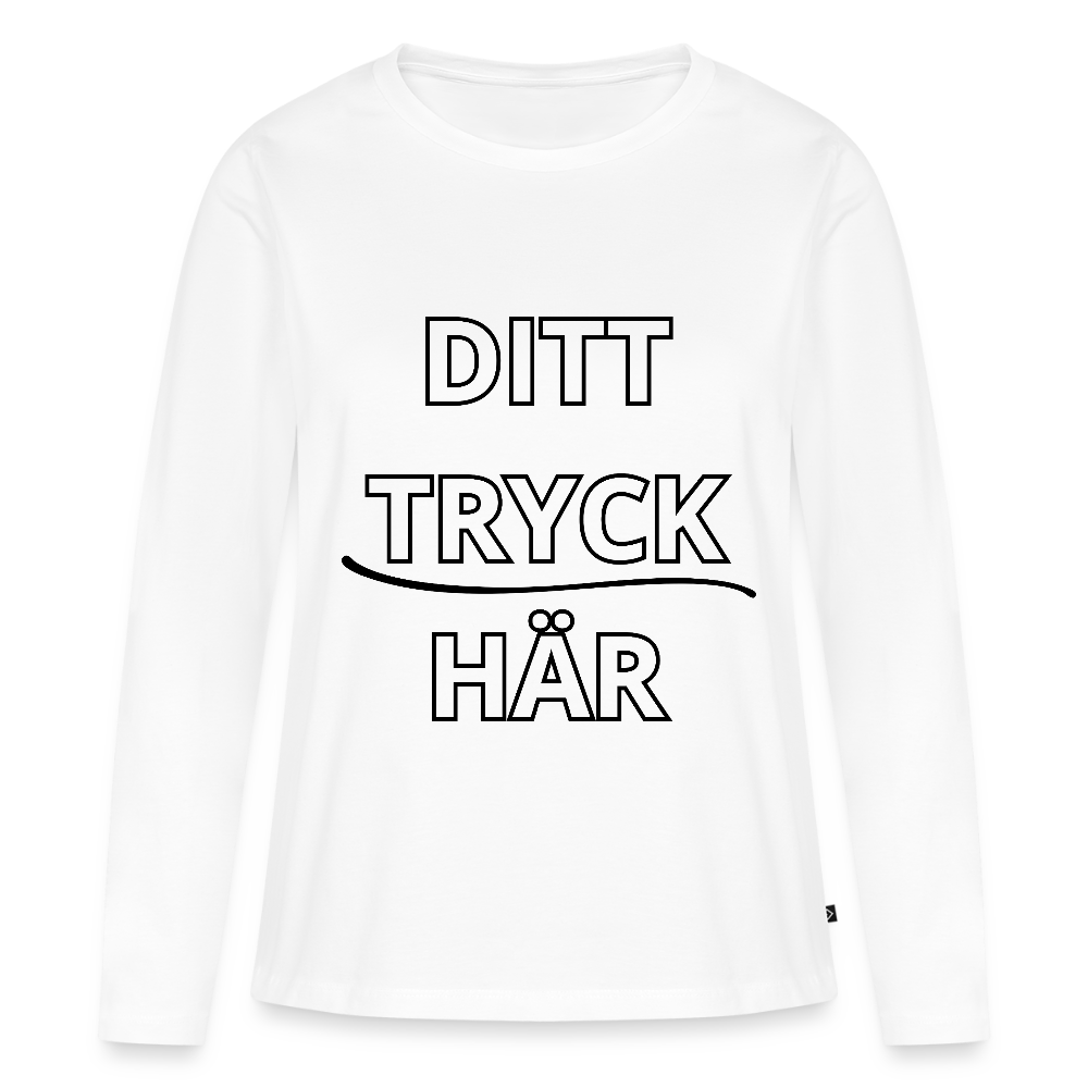 Långärmad premium-T-shirt dam - vit