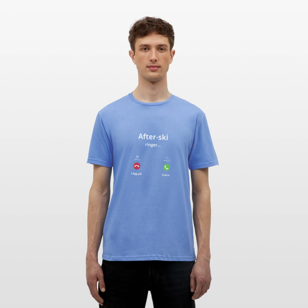 After-ski ringer... T-shirt herr - carolina blue