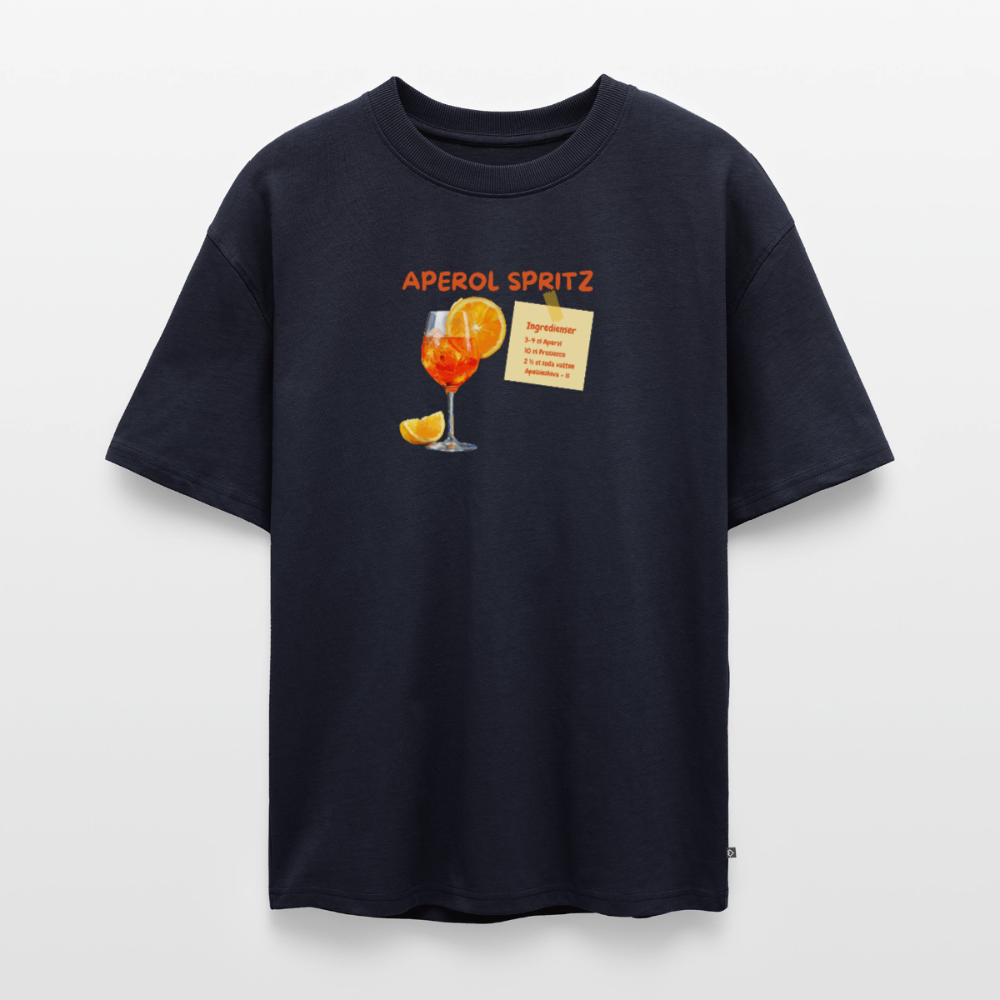 Aperol Spritz Oversized premium-T-shirt unisex - marinblå