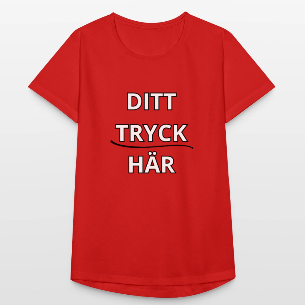 Andningsaktiv T-shirt dam - röd